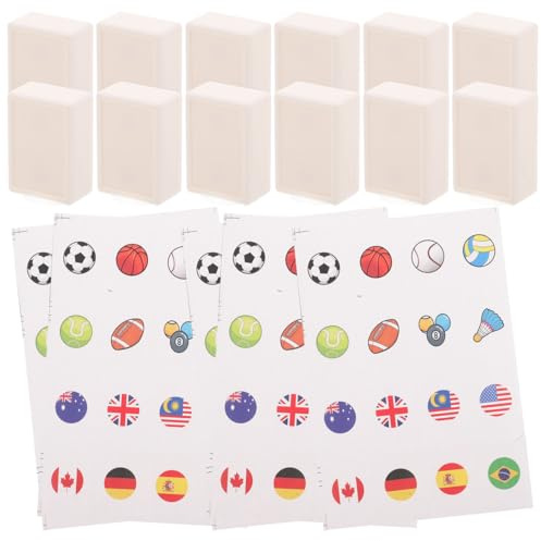 Uonlytech Set Di Blocchi Gioco Mahjong Da 65 Tessere 30mm in Plastica Resistente Per Bambini, Attività Di Gioco Educativo Per Picnic in Famiglia e Intrattenimento All’aperto