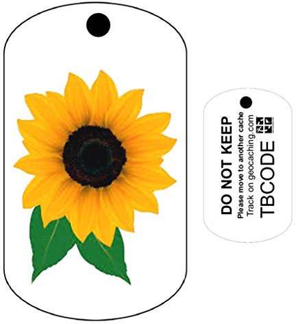 AllCachedUp Sunflower (Travel Bug) For Geocaching - Trackable Tag - Unactivated