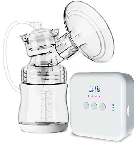 Lulia Milchpumpe Elektrisch, 3 Modi & 4 Stufen, BPA-frei, Wiederaufladbare Elektrisch Milchpumpe, Kompakt und tragbar, geräuscharm