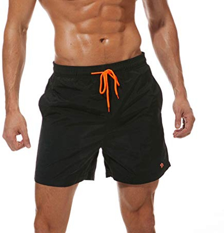 Tansozer Bañadores Hombre Pantalones Cortos Hombre Verano Bañador Natacion Secado Rápido Impermeable Swimming Shorts DE Negro 3XL