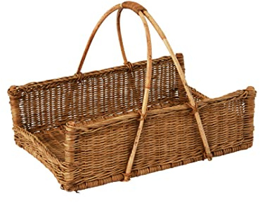 Creative Co-Op Decorative Handwoven Rattan Hanging Basket, Natural