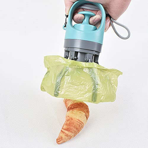Hundekotschaufel, Tragbarer Hundekotschaufel mit Beutelspender, Berührungsloses Aufheben, Oberes Werkzeug Zum Kotsammeln für Kleine, Mittlere und Große Hunde