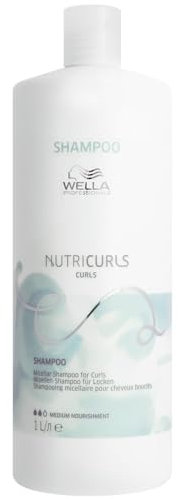 WELLA PROFESSIONALS NUTRICURLS Shampoo für Wellen – Pflegt & Definiert Wellen – Mit Nourish-In Complex – Sulfatfrei, 1 L