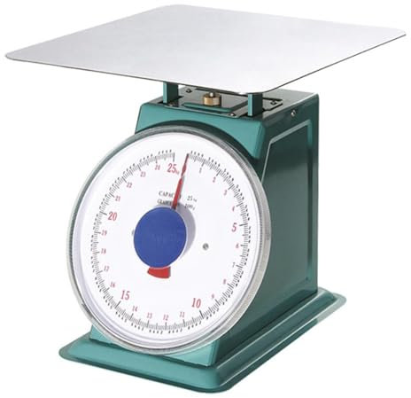 La zappa Bilancia meccanica da cucina, colore bianco, adatta per pesature in ambito casalingo (30 kg)