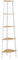 VASAGLE Corner Shelf Unit, 5-Tier Corner Shelf, Ladder Shelf for Living Room, Bookshelf or Plant Stand, Industrial Accent Furniture, Natural Oak and Matte White LLS35Y01