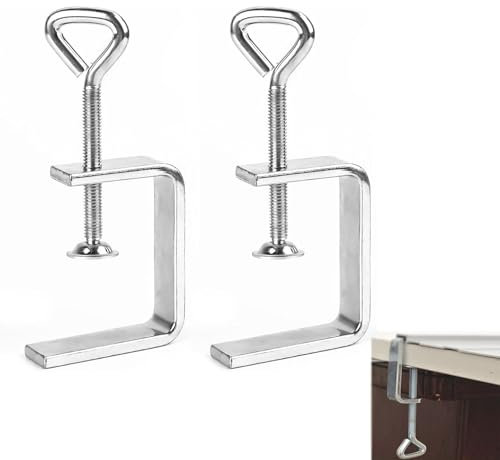 Pince en C Robustes en Acier,Serre-Joints C Robustes,Serre Joint en C,Pince C pour Menuiserie,Pinces en C,Pinces en C en Acier Inoxydable C,pour Bricolage,Soudage,Pinces et Tendeurs,2 Pièces