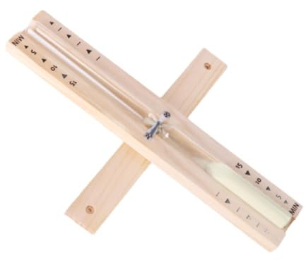 Fenteer Minuteur de Sable pour Sauna, 30 Minutes, Horloge En Verre pour La Cuisine, Beige