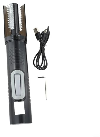 EffiFish Removedor eléctrico de escamas de pescado con cuchilla de rodillo inalámbrico de acero inoxidable recargable por USB para uso doméstico o en el mercado