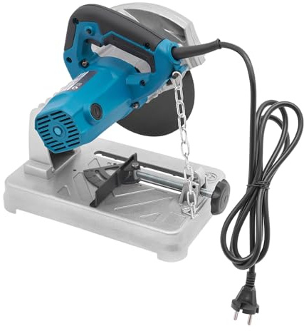 Sierra tronzadora de corte de madera, metal eléctrico, sierra tronzadora compacta para azulejos y placas de suelo, hoja de sierra de 185 mm, taller DIY, ángulo de corte ajustable