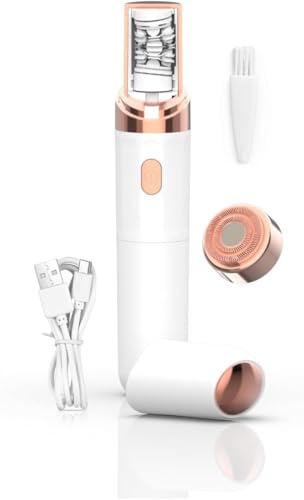 Epilsmooth Épilateur Visage, Epilateur Electrique Visage Femme, Avec Lumière Led Intégrée Pour Epilation Sourcil Visage (blanc)