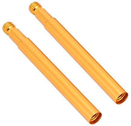 Bicycle Presta Valve Extender, 2Pcs 60mm 2 Colors Optional Bike Valve Extender Inner Tyre Valves Extension Cycling Accessory(Golden) Nonridingtoyvehicle Bicycles And Spare Parts