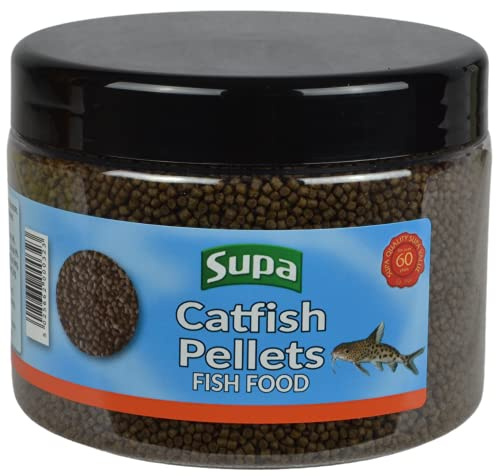 Supa Catfish Pellets Fish Food 350 grams, Specially Formulated Nutritious Sinking Pellet Suitable for All Tropical and Coldwater Bottom Feeding Fish