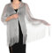 Yolev Schal für Abendkleid Glänzende Metallschals und Tücher Damen Glänzende Partykleider Schals Party Abendkleider Loop Schal Damen