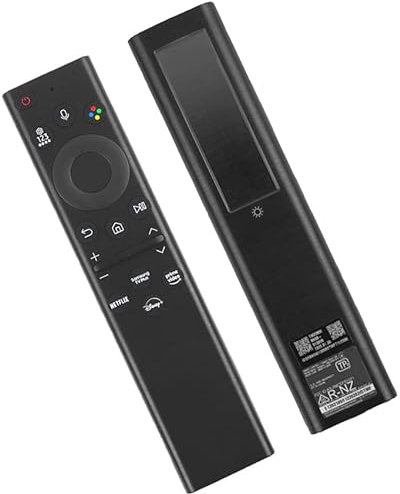 Universal BN59-01386B Solar wiederaufladbare Sprachfernbedienung kompatibel für Samsung Neo LED Smart 4K Ultra HD TV 2022 Modelle GU43BU8079UXZG GU43BU8579UXZG GU50BU8079UXZG GU55BU8079UXZG