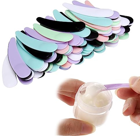 Mini espátula cosmética de 200 piezas, cuchara de espátula para crema, cuchara para mascarilla cosmética, para mascarilla facial