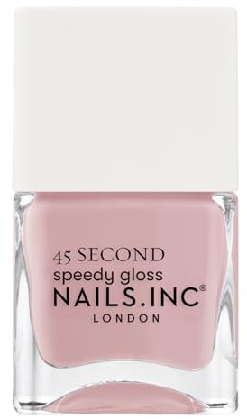 Nails Inc - KINGS CROSS KEEPS COOL Quick Drying Nagellack - Zartes Rosa - Schnelltrocknend in 45 Sekunden - Nagelstärkend mit Hexanal, Kalzium, Magnesium - Cruelty Free - Perfekte Maniküre