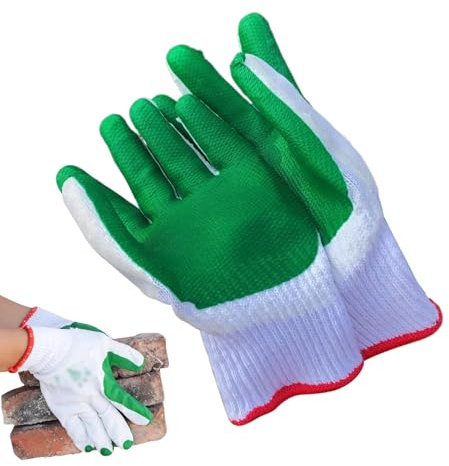 s di lavoro multiuso, s di lavoro rivestiti in lattice di gomma,maglia senza cuciture con rivestimento in gomma - s da giardino traspiranti, leggeri, antiscivolo, resistenti all'olio, per