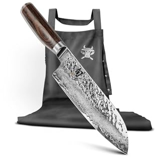 KAI Shun Premier Tim Mälzer Geschenkset Santoku 18cm + Kochschürze grau TDM1702-W24