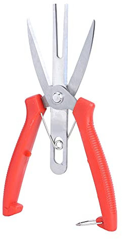 Tijeras de doble boca de acero inoxidable para ahorrar esfuerzo, tijeras de rama de jardín, tijeras de floristería para huertos de plantas con flores