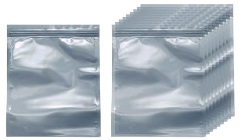 HARFINGTON 50pcs Antistatic Bags 5.9 x 7.9 for GPU Hard Drive HDD SSD