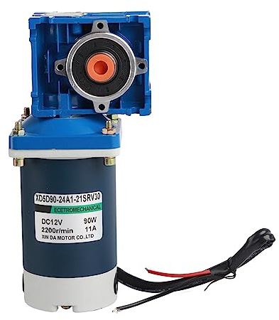 Snäckväxelmotor Likström Rostfritt stål 90W 2100 R Min Högpresterande Hållbar Effekteffektiv växellåda för industriell automation Maskinutrustning (30 DC12V)