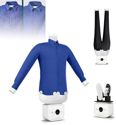 Automatic Ironing Machine, Inflatable Shirt Ironer and Dryer, 1200W, Adjustable Time & Temperature, Removes Wrinkles, Upgraded Touch Technology