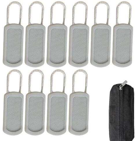 Ancsttu Tirette de fermeture éclair, tirettes de fermeture éclair | Ensemble de fermetures de remplacement pour sac à dos | Kit de réparation de, pièces de rechange 10X