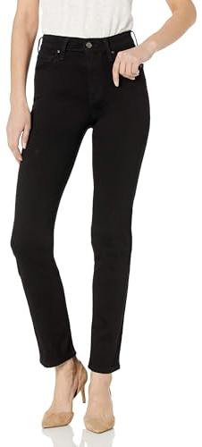Levi's Women's 724 High Rise Straight Jeans Pants, -Soft black, 24 (US 00) S