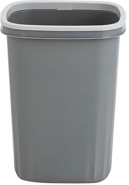 Baoblaze Poubelle Poubelle sans Couvercle Poubelle Rectangulaire Ouverte Corbeille à Papier pour Bureau à Domicile Salon Salle de Bain, Gris
