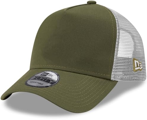 New Era A-Frame Mesh Trucker Cap - Essential Oliv