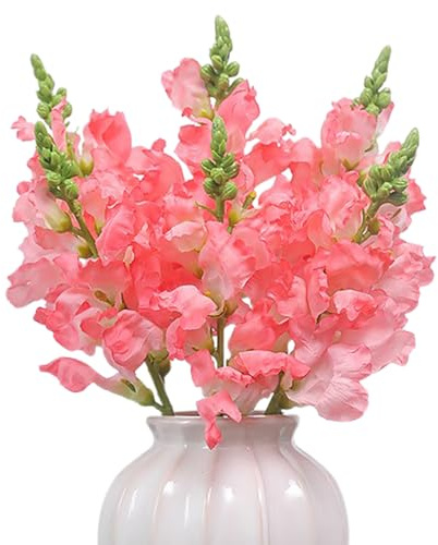 Mokylor 6st Konstgjorda Hyacintblommor, 16 Tum Lång Stjälksimulering Falska Hyacintblommor Buketter, Konstgjorda Snapdragon-grenar för Hembröllopsbord Mittdekor (A)