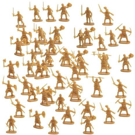 Mini-soldatset – samling historiska figurer, detaljerade spelfigurer, krigarmodeller, 100 leksaksstatyer, läromaterial att pyssla | brädspel-tårt-partypresenter för barn hob