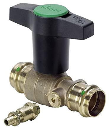 Viega Easytop Kugelhahn mit Entleerung, Serie 2275.3, DN 15 (15 mm)