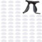 Chudian 60 Paare Nasenpads für Brille Selbstklebend aus Weich Silikon Rutschfeste Adhesive Nasenpads, Transparente Brille Nasenpads für Sonnenbrillen