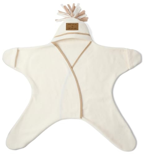 Clair de Lune Star Couverture Polaire pour bébé 6-12 Mois Crème
