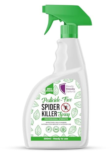 Spider Killer Spray 500ml - Eco-Friendly Polymer, Fast-Acting, Pet & Family Safe, Non-Toxic for Home & Garden Spider Control