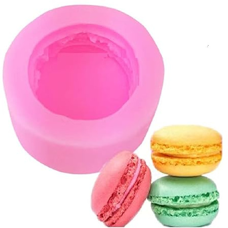 Macaroon Mat | Silicone 3D Round Fondant Macaron Mould | Mold for Cake/Cupcake Decorating, Baking, Gum Paste, Chocolate