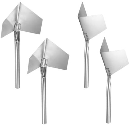 Paletas de esquina interior y exterior, 4 cuchillos de herramientas de enlucido, paletas de esquina de acero inoxidable, herramienta de moldeo de esquinas para suministros de construcción