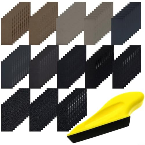 Ergonomic Handheld Detail Sander with Extensive Grit Options for Optimal Results (130PCS)