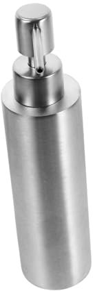 FRCOLOR Stainless Steel Wall-mounted Soap Dispenser Pump Manual Hand Soap Dispenser for Bathroom Kitchen Hotel