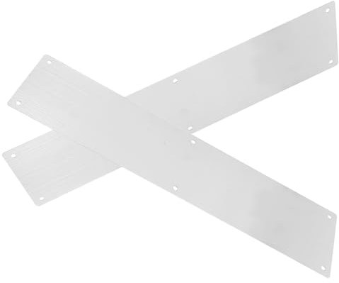 GALPADA Plinthe De Porte En Acier Inoxydable 304 Plaque De Porte En Métal Solide Protection Rayures Et Extérieures Lot De 2 Set De Pièces