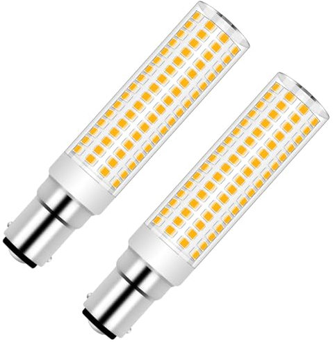 TRIJZHOU B15D LED Lampe Ersetzt 100W Halogenlampe Warmweiß 3000K 8W 1200Lm Maislicht 230V Lampe 2 Stück [MEHRWEG]