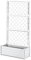 Fioriera con vaso largo cm 100 Spalliera Grigliata alta cm 195 separe' bianco graticola rampicante modulabile e componibile per Esterni Giardini Terrazze separatore ambienti locali commerciali