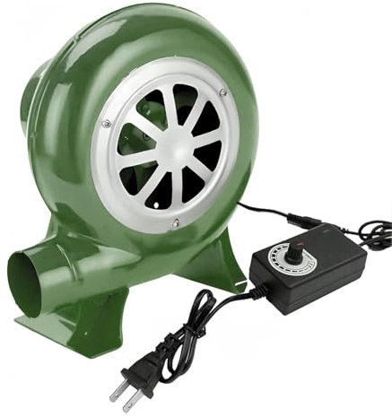 JOUFNING 220 V elektrisk luftfläkt i centrifugal – pumpfläkt med guvernor, elektrisk smed med variabel hastighet, elektrisk smed smide, matlagning utomhus grillverktyg (40 W)