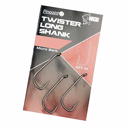 Nash Twister Long Shank Micro Barbed Größe 2 T6116 Haken Karpfenhaken Hook Hooks NEW 2018