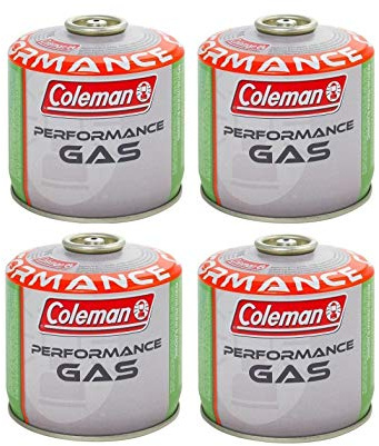 Prime 4 Pezzi - BOMBOLETTA Cartuccia A Gas C300 Performance A Filetto con 240 GR di Gas (Mix BUTANO/PROPANO) per Tutti I Prodotti con CONNESSIONE A Vite