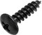 Oneyijun 20 Pcs M5 x 20mm Self Tapping Wood Screws Carbon Steel Mushroom Round Flanged Head Fasteners Drilling Screw Black