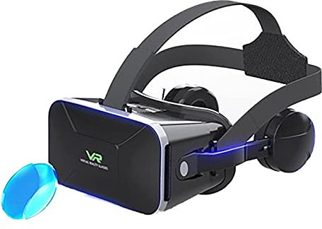CYLZRCl Auriculares 3D VR, Gafas 3D VR Inmersión Espacial Tridimensional 360 ° Películas Regalo Niños Adultos Suave Cómodo Distancia Ajustable (Color : BLU Ray 1)