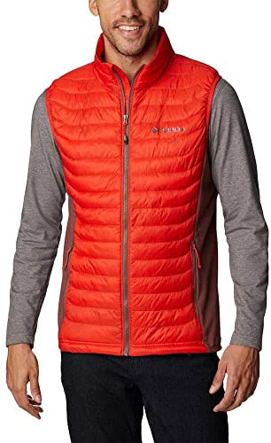 Columbia Powder Pass Vest 1842414839, Mens Vest, red, XL EU