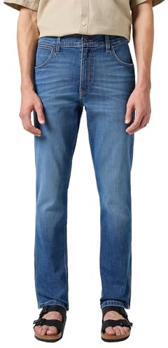 Wrangler Men's Jeans Action Comfort Regular Fit, Regular Straight Fit, Regular Leg
